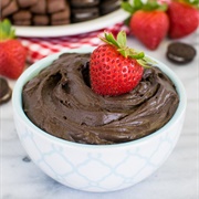 Dark Chocolate Cheesecake Dip