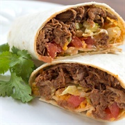 Beef and Guinness Burrito