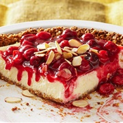 Amaretti-Cherry Cheesecake Pie