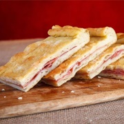 Focaccia Stuffed With Ham and Cheese