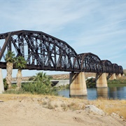 Arizona and California Railroad Bridge, Parker, Arizona