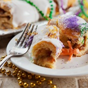 King Cake During Mardi Gras