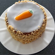 Vegan Carrot Cake With Marzipan