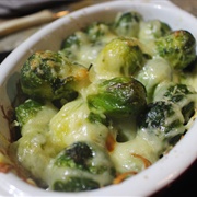 Brussels Sprouts Browned With Cheese