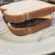 Hamburger on White Bread