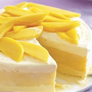 Mango Ice-Cream Cake