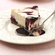 Lime and Blackcurrant Cheesecake
