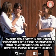 Smoke in the School&#39;s Designated Smoking Area