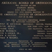 Birthplace of the American Board of Orthodontics