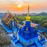 Wat Rong Seur Ten (Blue Temple), Chiang Rai