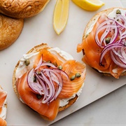 Bagel With Lox and Cheese