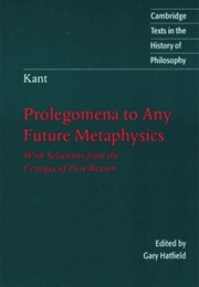 Prolegomena to Any Future Metaphysics (Immanuel Kant)
