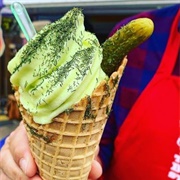 Dill Pickle Ice Cream