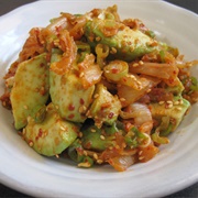 Avocado and Kimchi