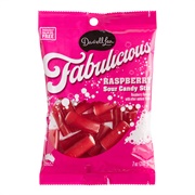 Darrell Lea Fabulicious Sour Raspberry Chewy Candy