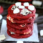Cookies &#39;N Cream Marshmallow Red Velvet Cookies