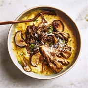 Oven Polenta With Roasted Mushrooms, and Thyme