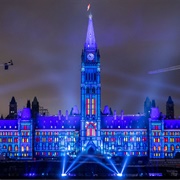 Parliament Hill Sound and Light Show, Ottowa, Canada