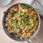 Egg Fried Rice With Onion and Carrot
