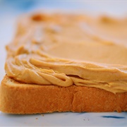1 Slice Toast With Butter and Peanut Butter