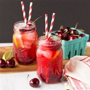 Sour Cherry Syrup Drink