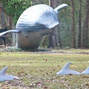 9/11 Whale Sculptures