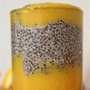 Ginger Orange Juice With Chia Seeds