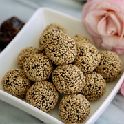 Dates Coated in Toasted Sesame