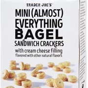 Mini Bagel Cracker Sandwiches