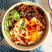 Miso Oats With Egg, and Avocado
