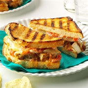 Chicken and Onion Caramelized Grilled Cheese