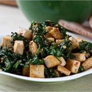 Spinach, Tofu, and Sesame Stir-Fry