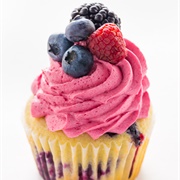 Wildberry and Sour Cherry Cupcake