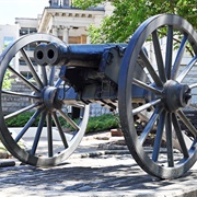 The Athens Double Barreled Cannon