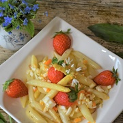 White Asparagus and Strawberry Salad