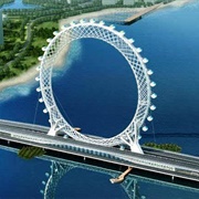 Bailang River Bridge Ferris Wheel, China