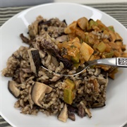 Brown Rice With Mushrooms and Vegetables
