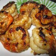 Grilled Shrimp With Ginger-Tamari Glaze