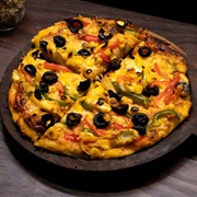 Vegan Olive and Bell Pepper Pizza