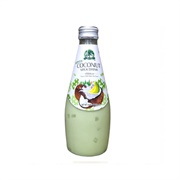 Melon-Flavoured Coconut Milk With Nata De Coco