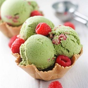 Matcha Raspberry Ice Cream