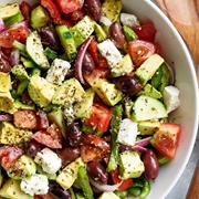 Avocado Greek Salad
