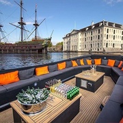 Amsterdam Luxury Guided Sightseeing Canal Cruise With Onboard Bar, the Netherlands