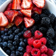 Strawberries, Raspberries, Blueberries, and Blackberries