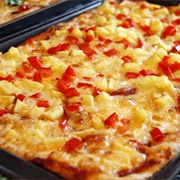 Pineapple &amp; Red Pepper Pizza