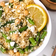 Quinoa With String Beans and Yellow Wax Beans