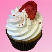 Sweet Avenue Bake Shop Vegan Strawberry Shortcake Cupcake