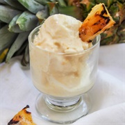 Mascarpone and Caramelised Pineapple Ice Cream