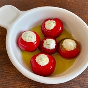 Cherry Pepper Filled With Goat Cheese