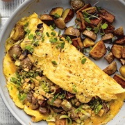 Potato and Truffle Cheddar Omelette